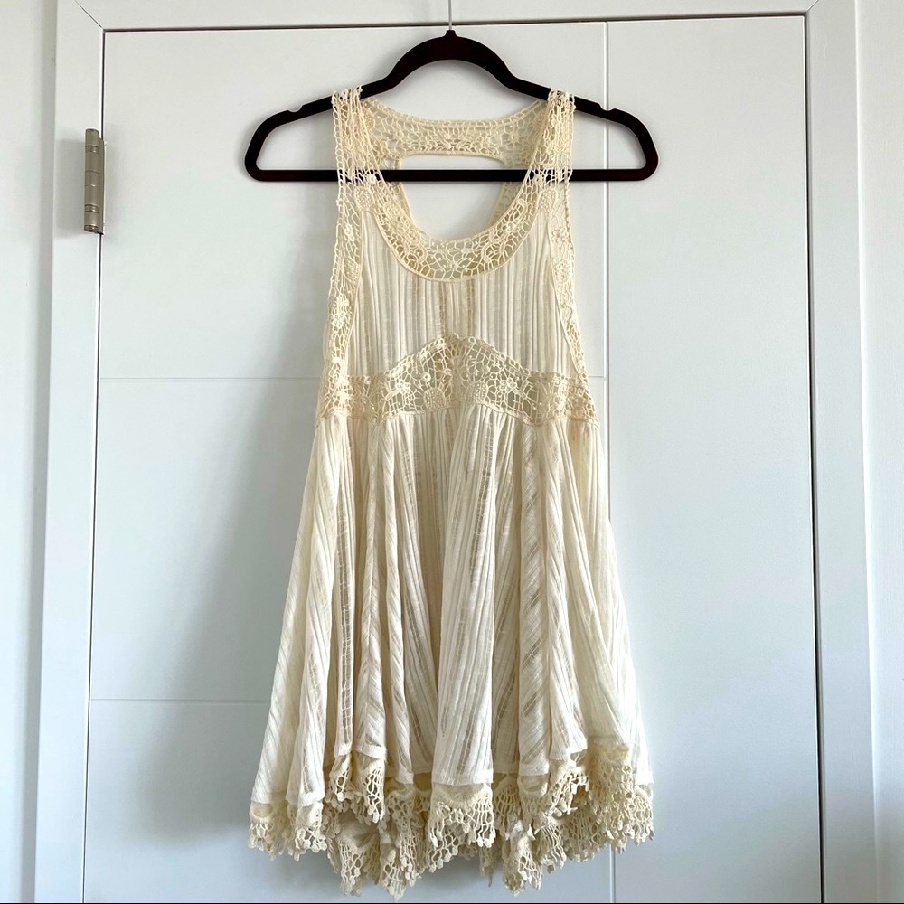Sz XS, Free People sheer dress/beach coverup